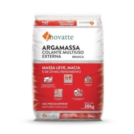 Argamassa Porcelanato uso Externo Inovatte 20Kg Branco - 304109