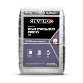 Argamassa Porcelanato uso Interno Ceramfix Ideale 20Kg Cinza - 603593