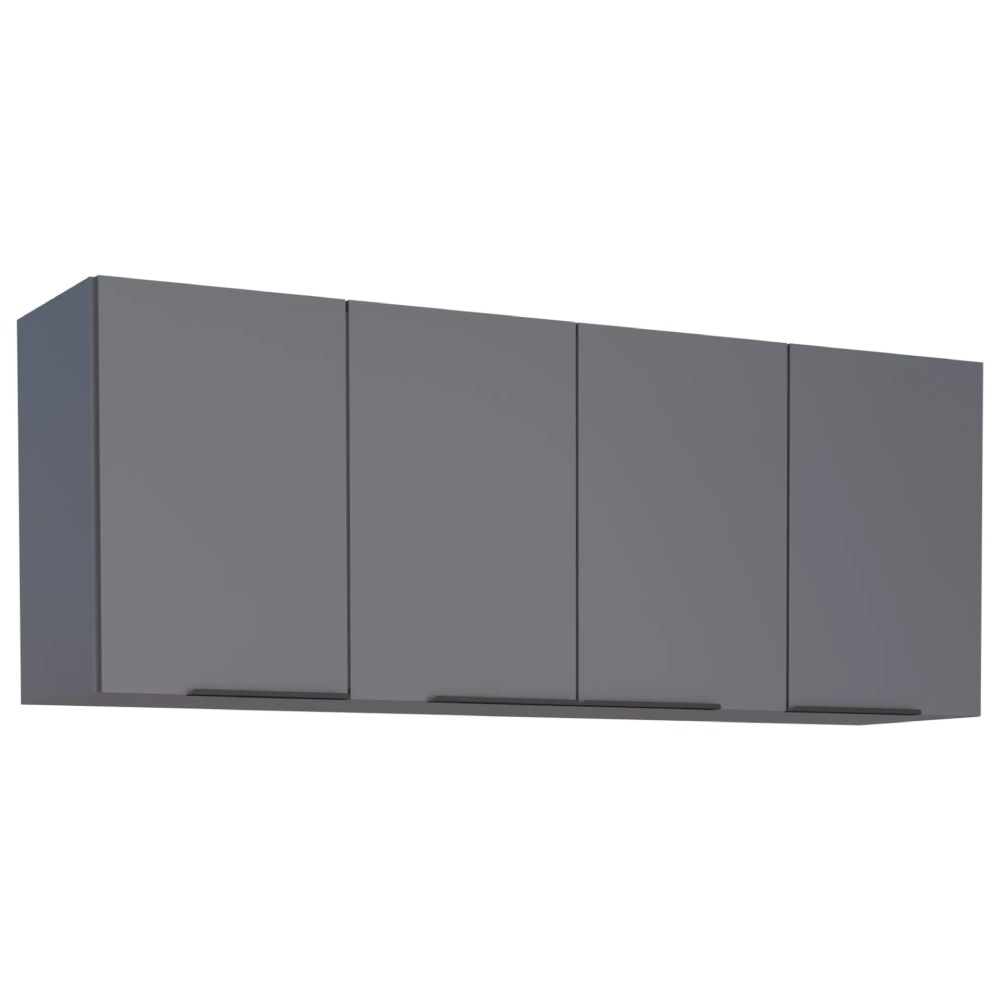 Armário Aéreo de Cozinha em MDF Cisne Cozimax 150cm Cinza - 100420