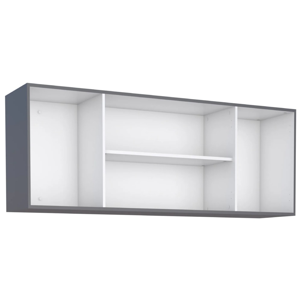 Armário Aéreo de Cozinha em MDF Cisne Cozimax 150cm Cinza - 100420