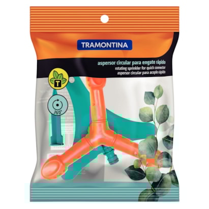 Aspersor Circular para Engate Rápido Tramontina com Base de Apoio e Pontalete