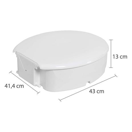 Assento Sanitário Astra Elevado Convencional Branco - TAE13/1