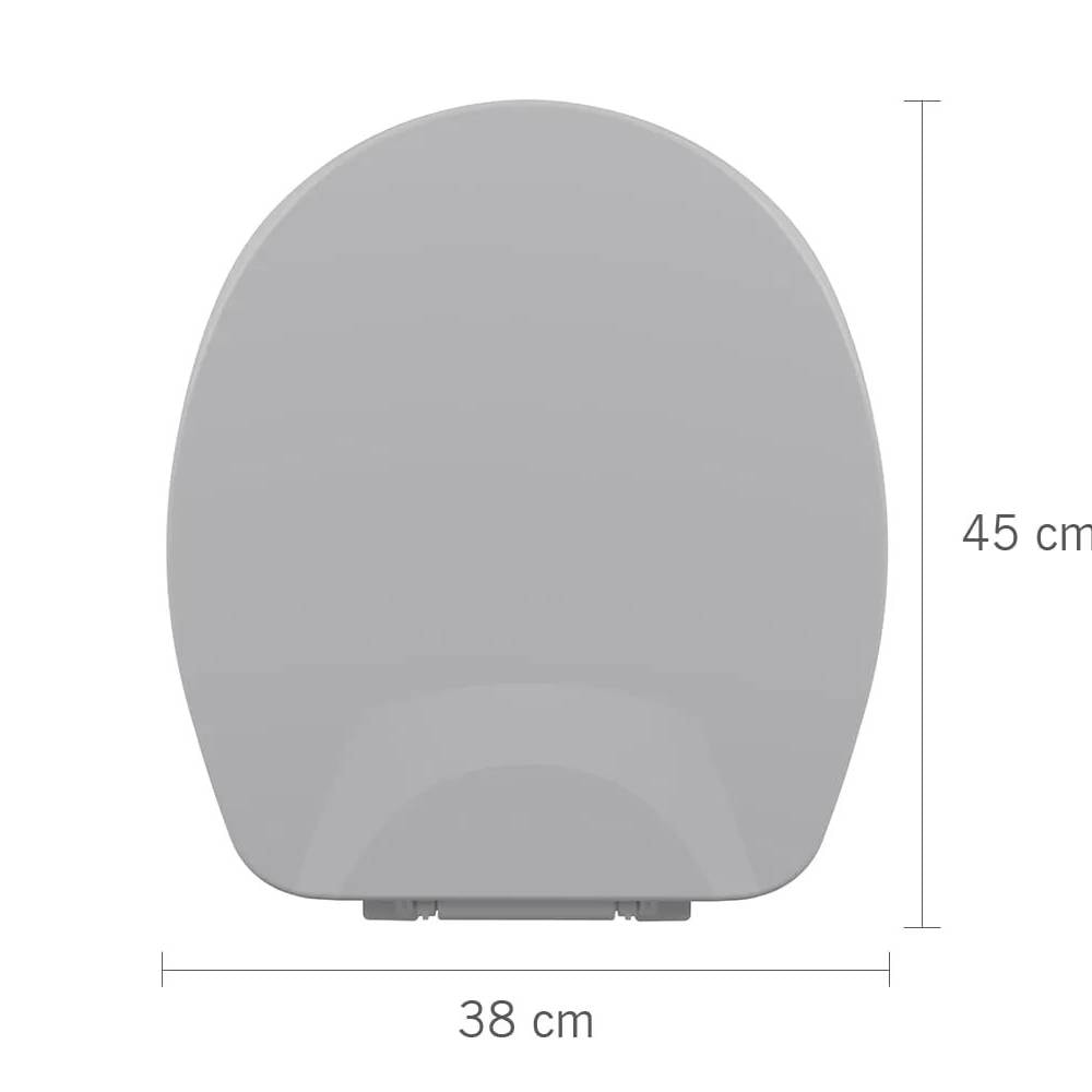 Assento Sanitário Convencional Almofadado Astra Gelo - TAS/K