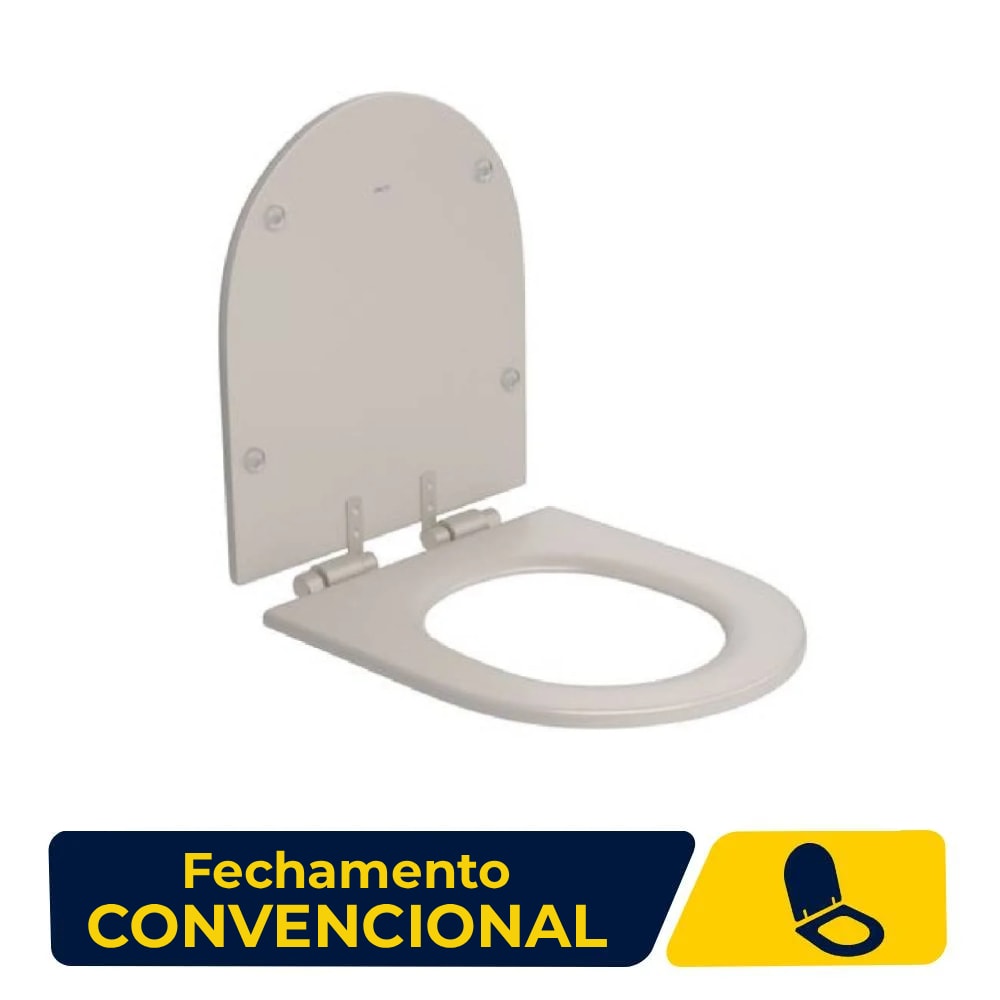 Assento Sanitário Convencional Slow Close Deca LIN/DUN/NUO/CAR Barbante - AP.237.BB.26
