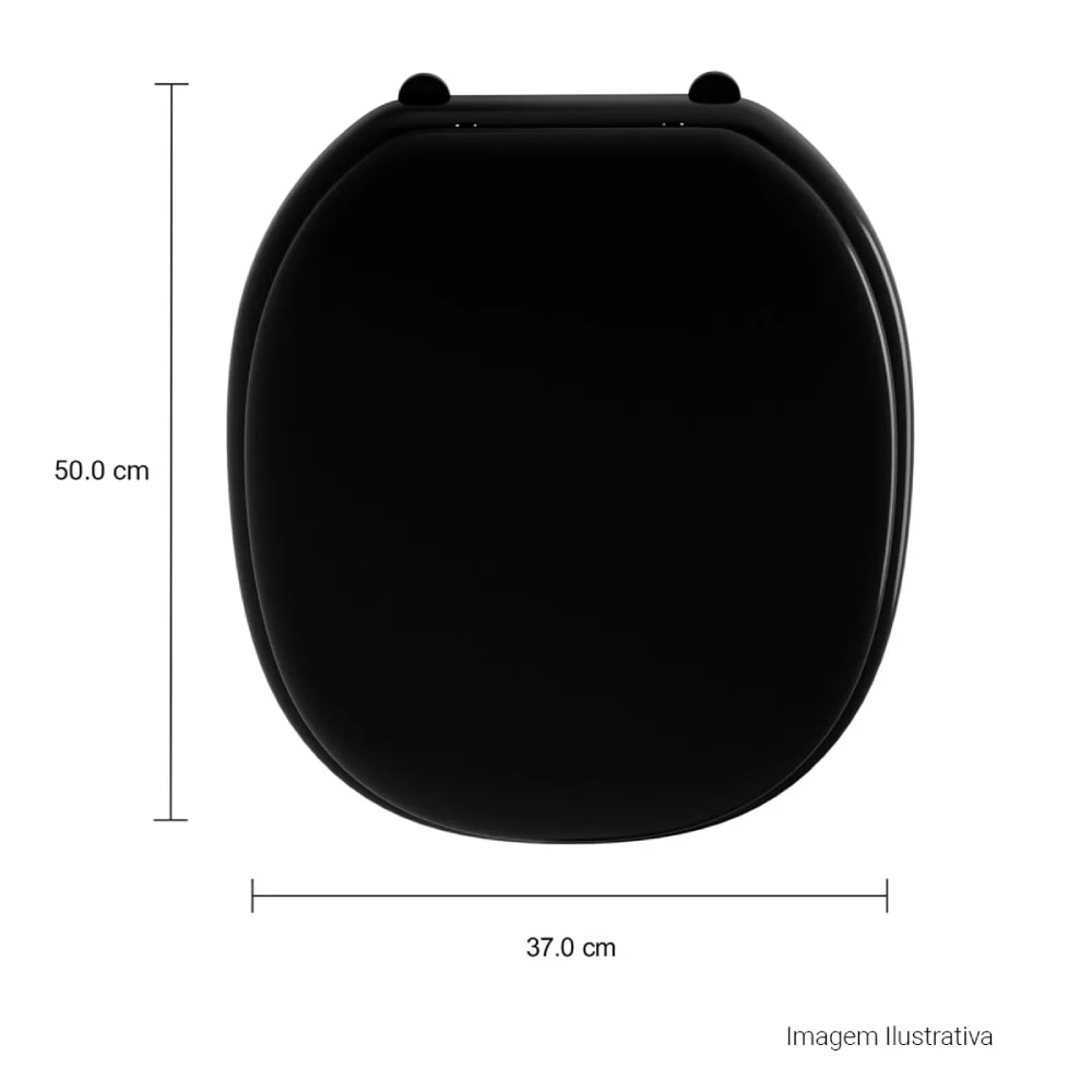 Assento Sanitário Deca Aspen/Fast Convencional Ébano - AP.75.95