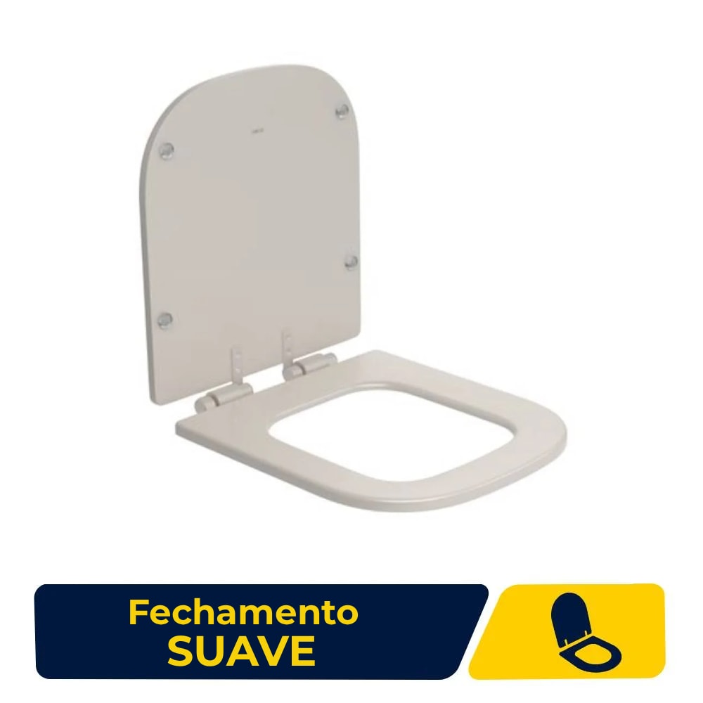 Assento Sanitário Deca Axis/Polo/Unic/Quadra Slow Close Barbante - AP.217.BB.26