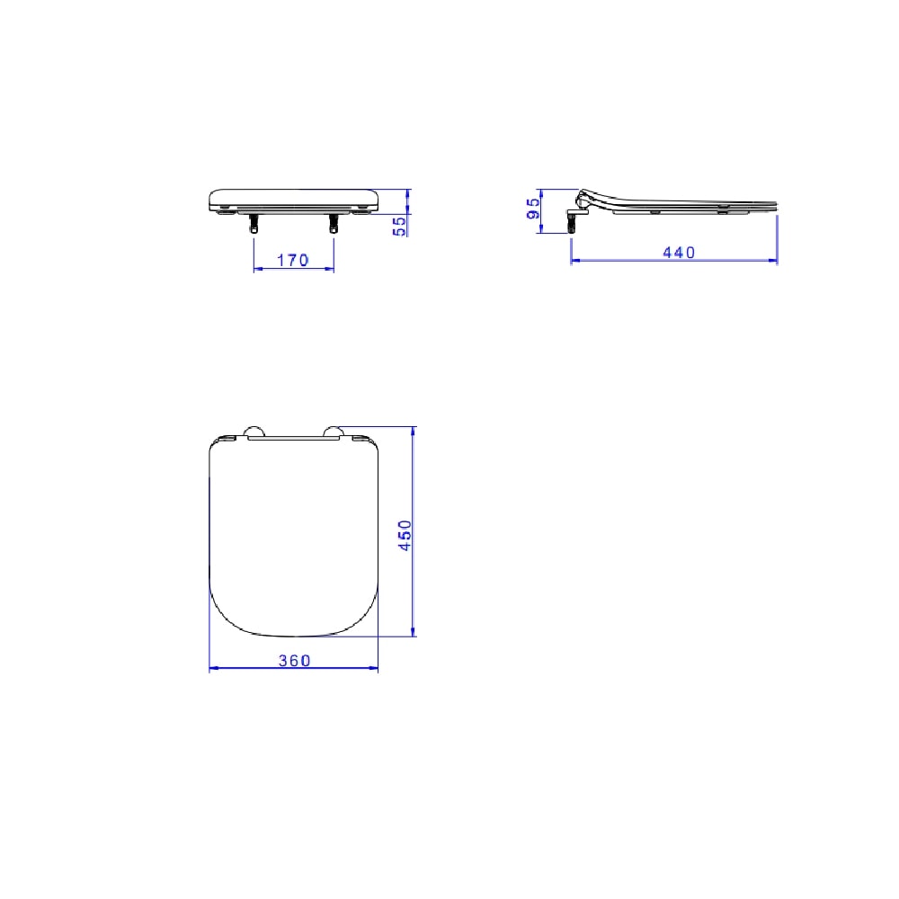 Assento Sanitário Deca Axis/Quadra Termofixo Slow Close Branco - AP.4162.17
