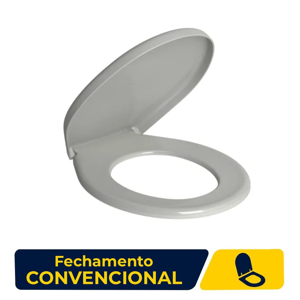 Assento Sanitário Deca Izy/Ravena Convencional Cinza - AP.01.87