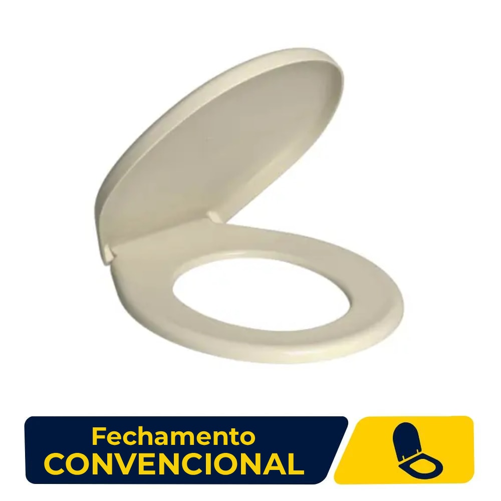 Assento Sanitário Deca Izy/Ravena Convencional Creme - AP.01.37