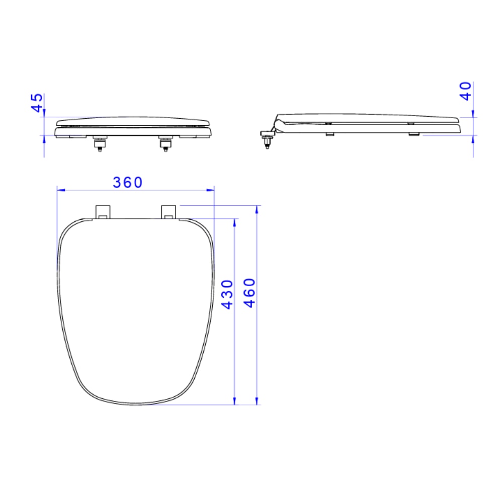 Assento Sanitário Deca Monte Carlo Convencional Branco - AP.80.17