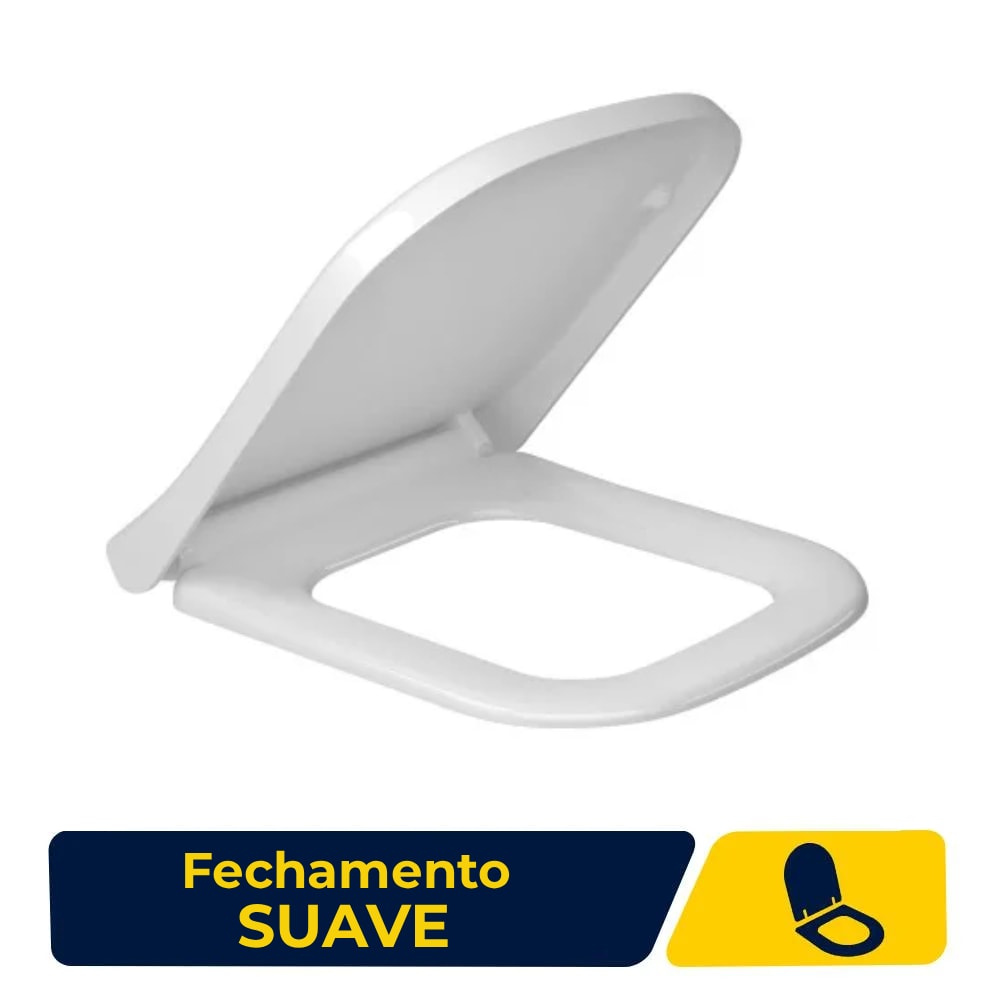 Assento Sanitário Easy Clean Deca Axis/Quadra/Polo/Unic Soft Close Branco - AP.416.17