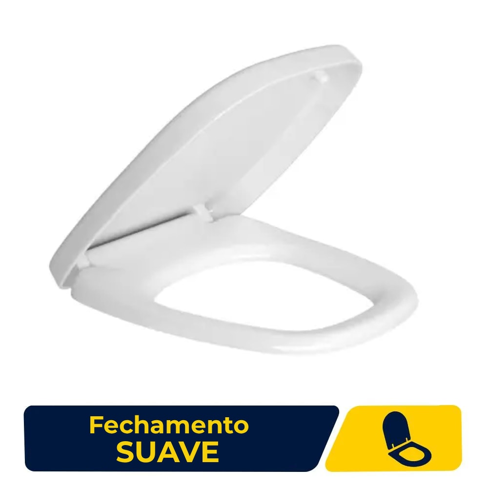 Assento Sanitário Easy Clean Deca Monte Carlo Soft Close Branco - AP.816.17