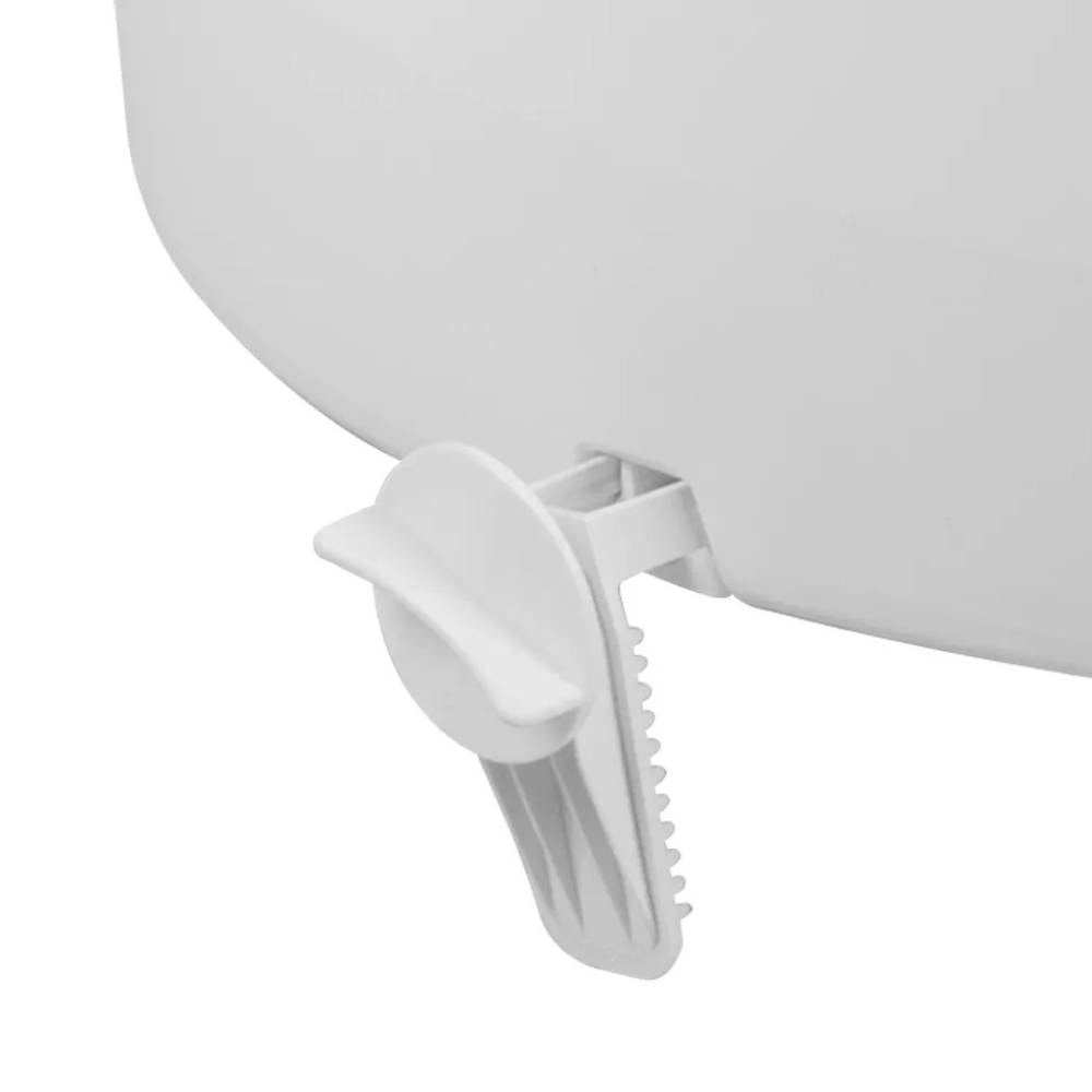 Assento Sanitário Elevado Astra com Tampo e Trava 13cm Branco - TAE13T/TBR1