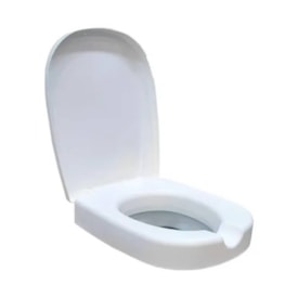 Assento Sanitário Elevado Mebuki Quadra Retangular 7,5cm Branco - 10400716