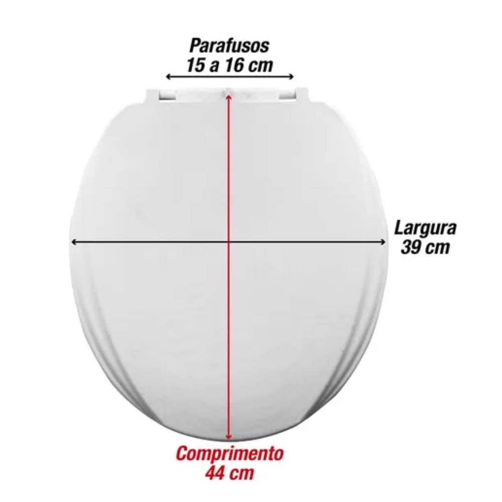 Assento Sanitário Elevado Mebuki Slim 7,5cm Branco - 10400366