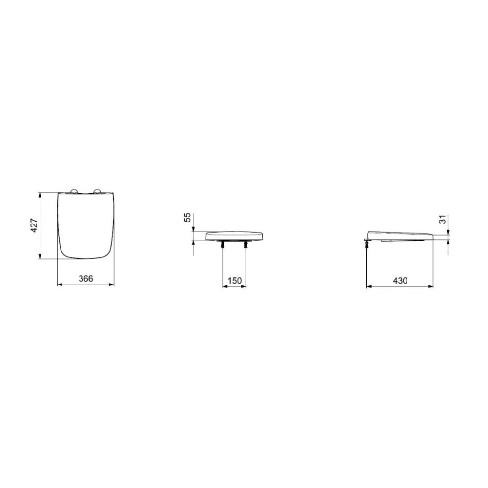 Assento Sanitário Incepa Boss Soft Close Branco - 9899880010100