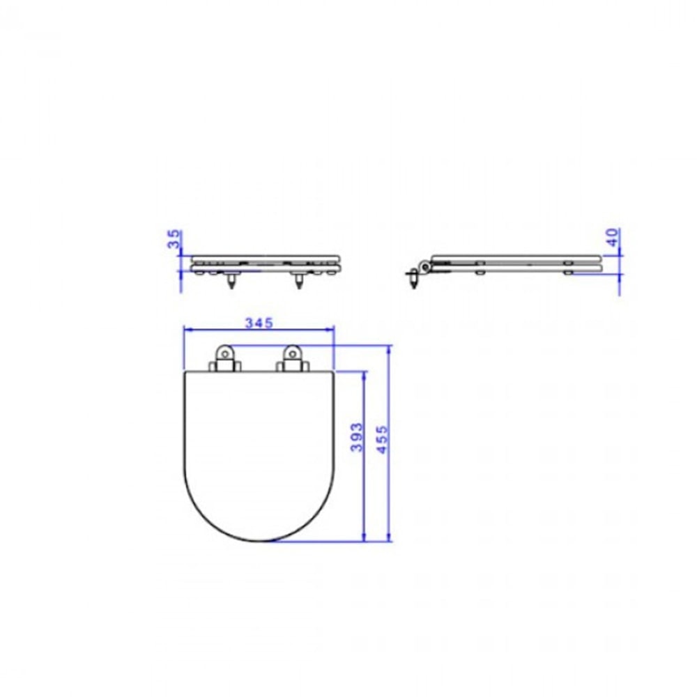 Assento Sanitário Poliester Deca Carrara/ Link/ Level/ Nuova Slow Close Gold Matte Marrom Fosco - AP.237.GL.MT.22