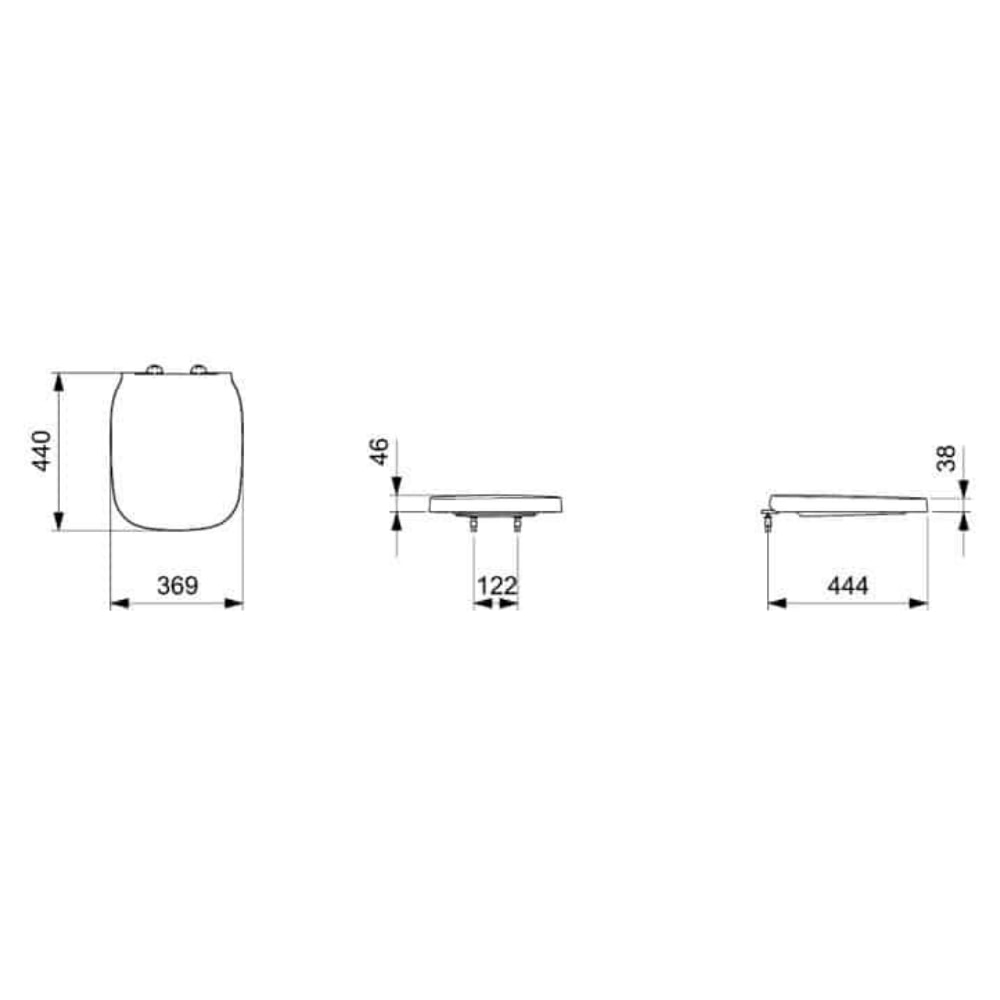 Assento Sanitário Roca Classic/Square Soft Close Polipropileno Branco - A8019B2005