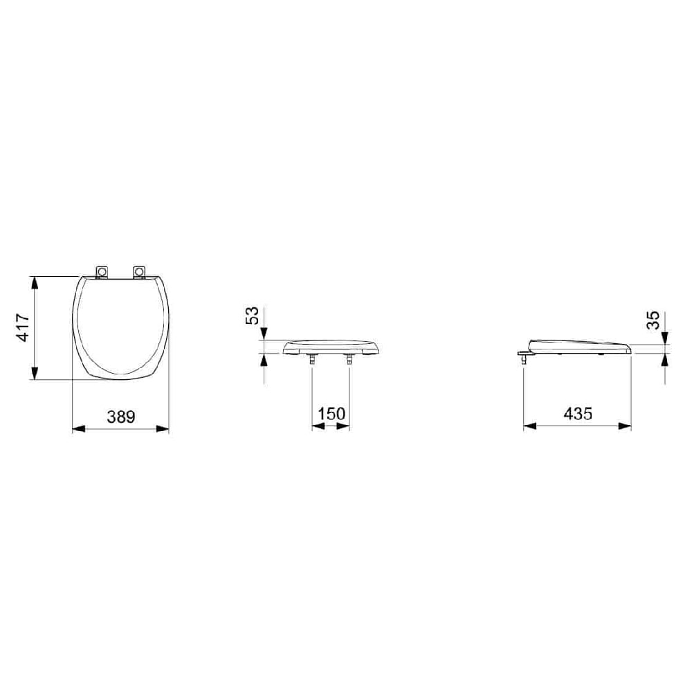 Assento Sanitário Roca Thema Plus Soft Close Polipropileno Branco - 9259880010100