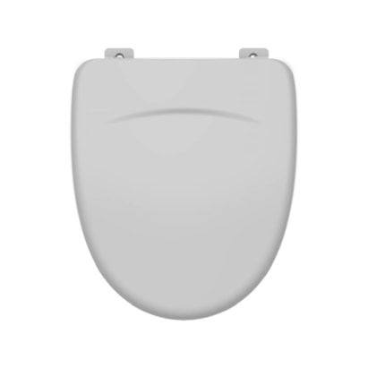 Assento Sanitário Tupan Aloha Convencional Termofixo Cinza Prata - 5630770