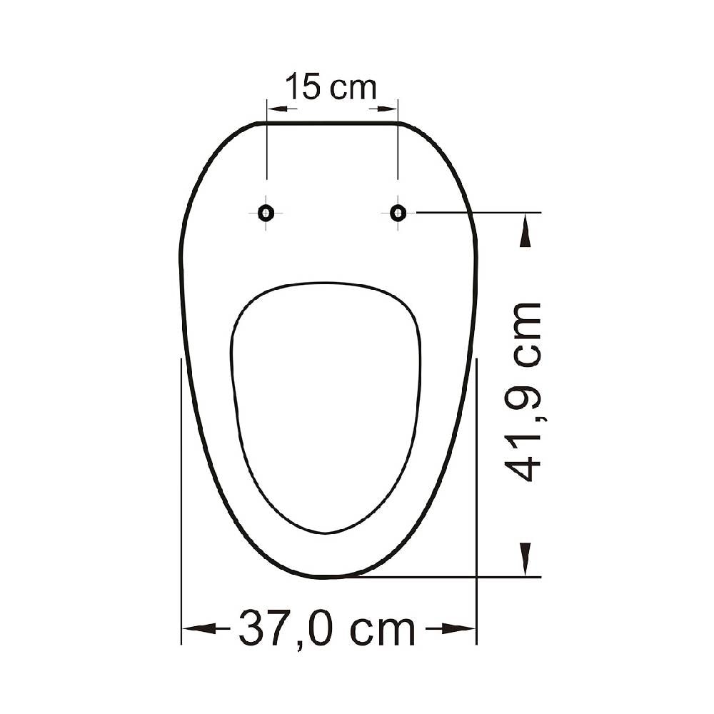 Assento Sanitário Tupan Aloha Convencional Termofixo Cinza Prata - 5630770