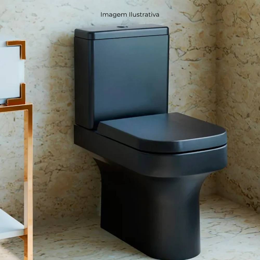 Assento Sanitário Tupan Axis Term Soft Close Ebano Fosco - AXTF94SC