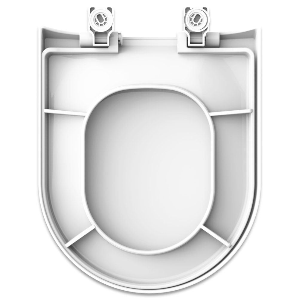 Assento Sanitário Tupan Carrara Soft Close Polipropileno Gelo - DCNPPEV17SC