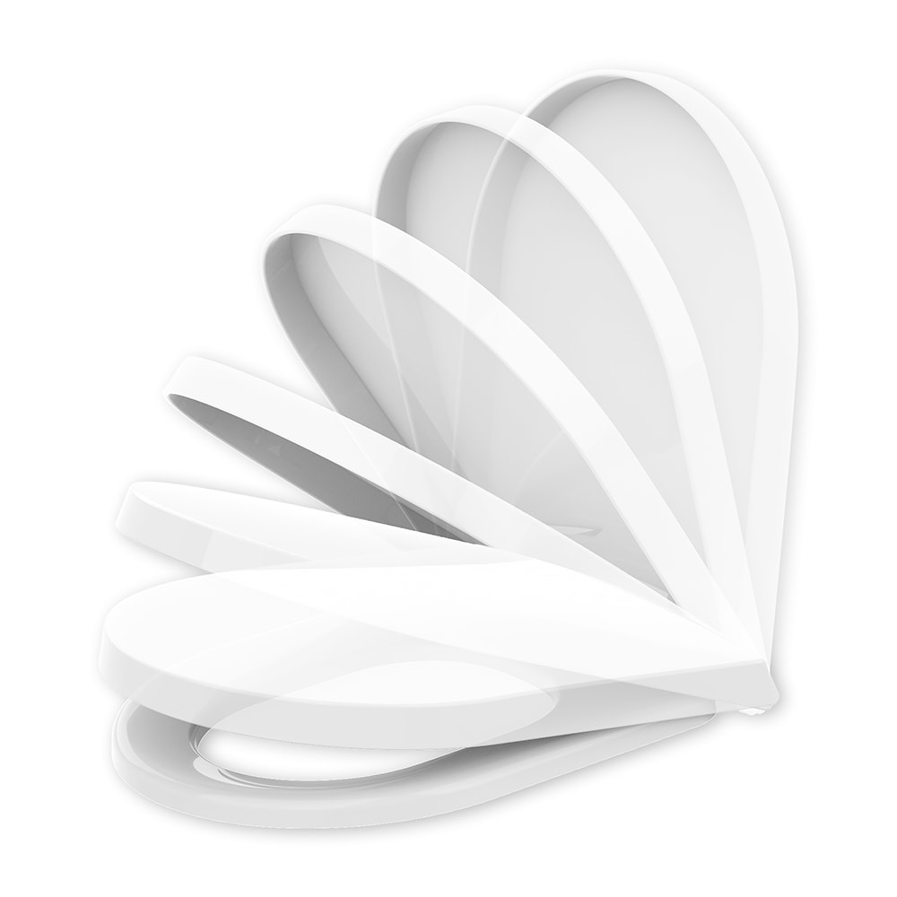 Assento Sanitário Tupan Carrara/Span/Estoril Soft Close Termofixo Gelo - ADLK17S