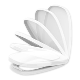 Assento Sanitário Tupan Monte Carlo Soft Close Polipropileno Gelo - MCPPE17S