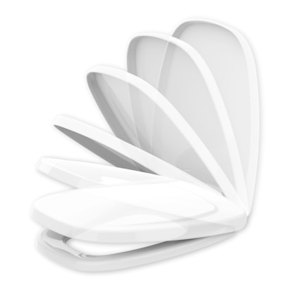 Assento Sanitário Tupan Monte Carlo Soft Close Polipropileno Gelo - MCPPE17S