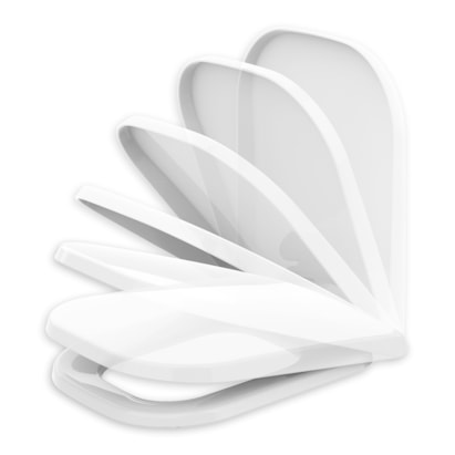 Assento Sanitário Tupan Quadra Soft Close Polipropileno Gelo - QUADEPP17SC