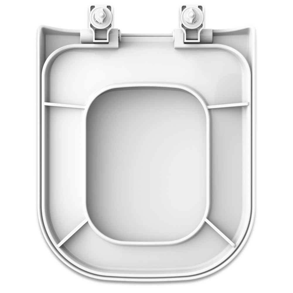 Assento Sanitário Tupan Quadra Soft Close Polipropileno Gelo - QUADEPP17SC