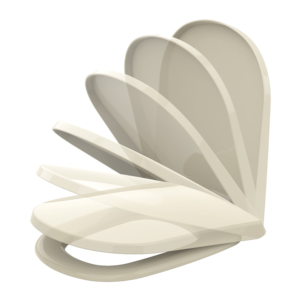 Assento Sanitário Tupan Vogue Soft Close Polipropileno Creme - VPPE37S