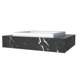Bancada Suspensa Banheiro Cozimax Arati 80cm Preto - 102006