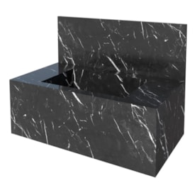 Bancada Suspensa Banheiro Cozimax Bergamo 80cm Preto - 101997