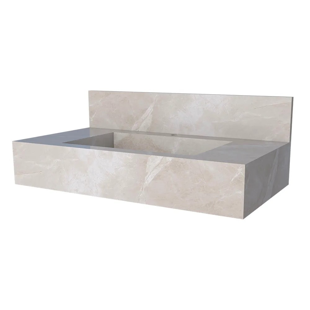 Bancada Suspensa Banheiro Cozimax Milano 80cm Bege - 102091