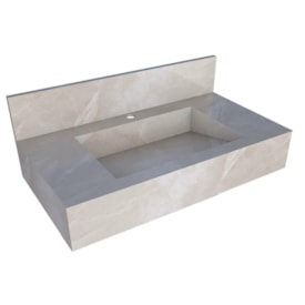 Bancada Suspensa Banheiro Cozimax Milano 80cm Bege - 102091