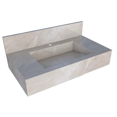 Bancada Suspensa Banheiro Cozimax Milano 80cm Bege - 102091