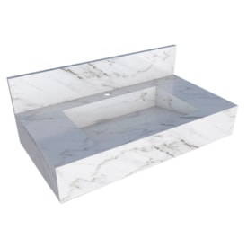 Bancada Suspensa Banheiro Cozimax Milano 80cm Branca - 102089