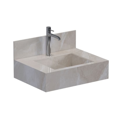 Bancada Suspensa Banheiro Cozimax Napoles 60cm Bege - 103389