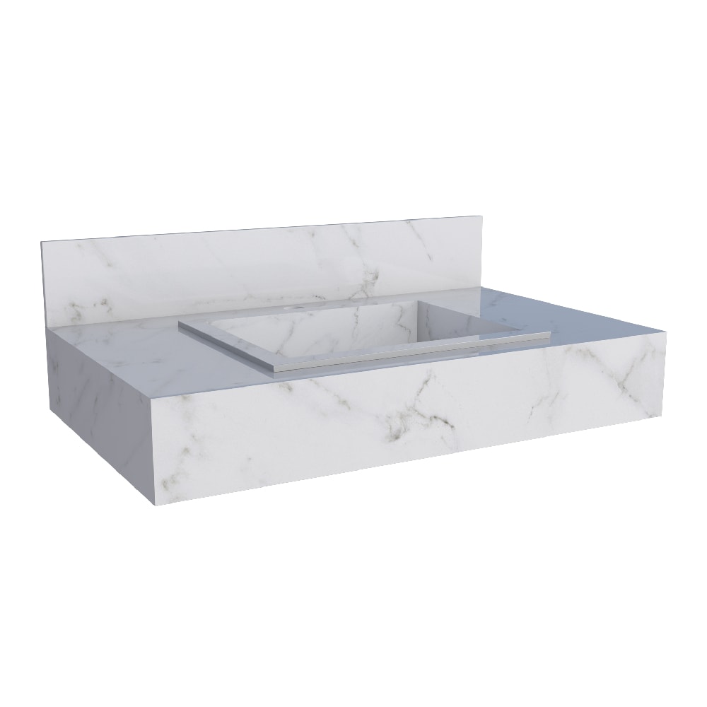 Bancada Suspensa Banheiro Cozimax Veneza 80cm Branco - 102811