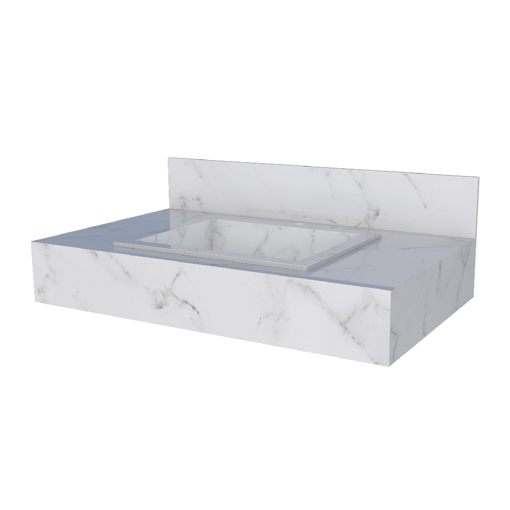 Bancada Suspensa Banheiro Cozimax Veneza 80cm Branco - 102811