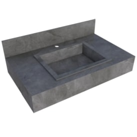 Bancada Suspensa Banheiro Cozimax Veneza 80cm Cinza - 102918