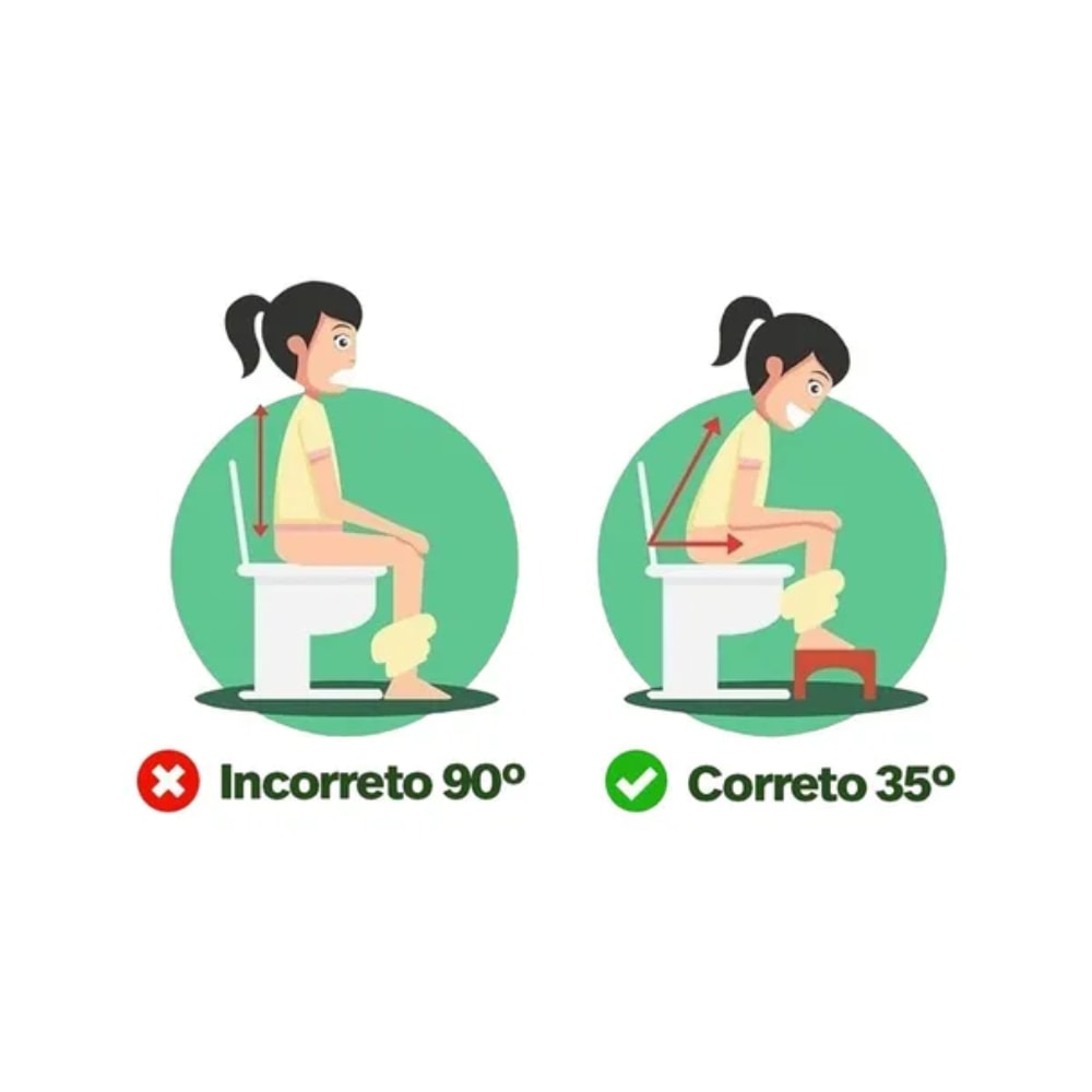 Banco de Banheiro para Apoio dos Pés Mebuki Cócoras Branco - 10400466