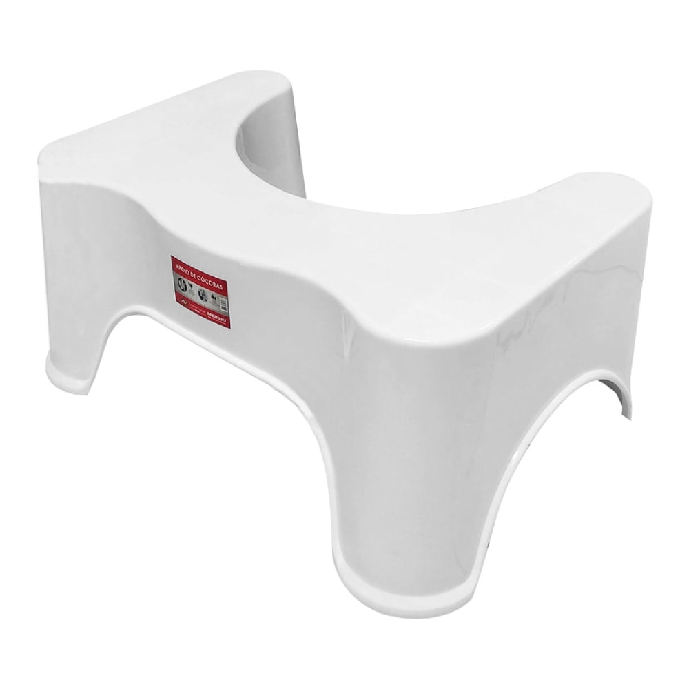 Banco de Banheiro para Apoio dos Pés Mebuki Cócoras Branco - 10400466