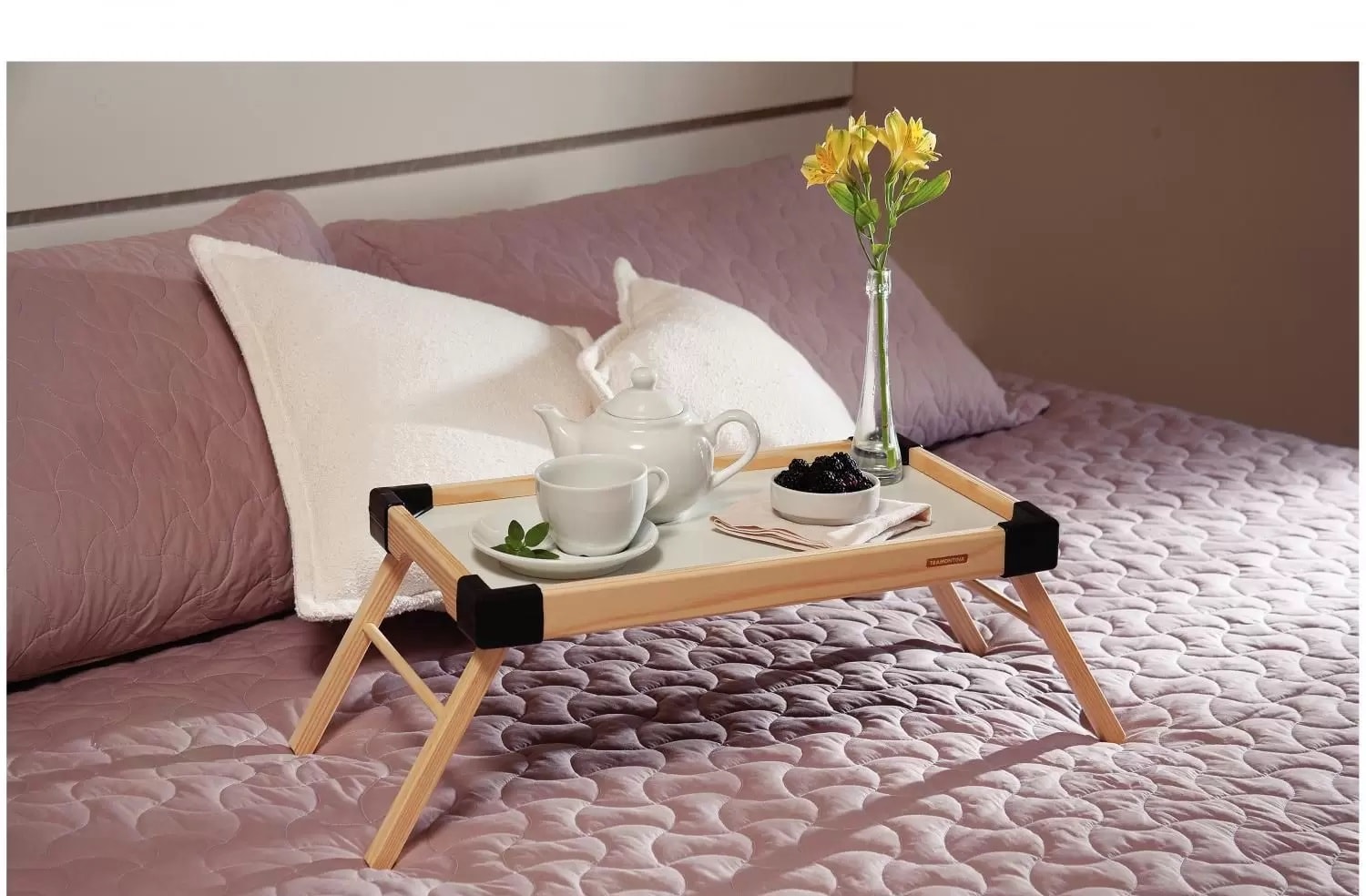 Bandeja Tramontina Small Madeira Com pés Dobráveis - 91390108