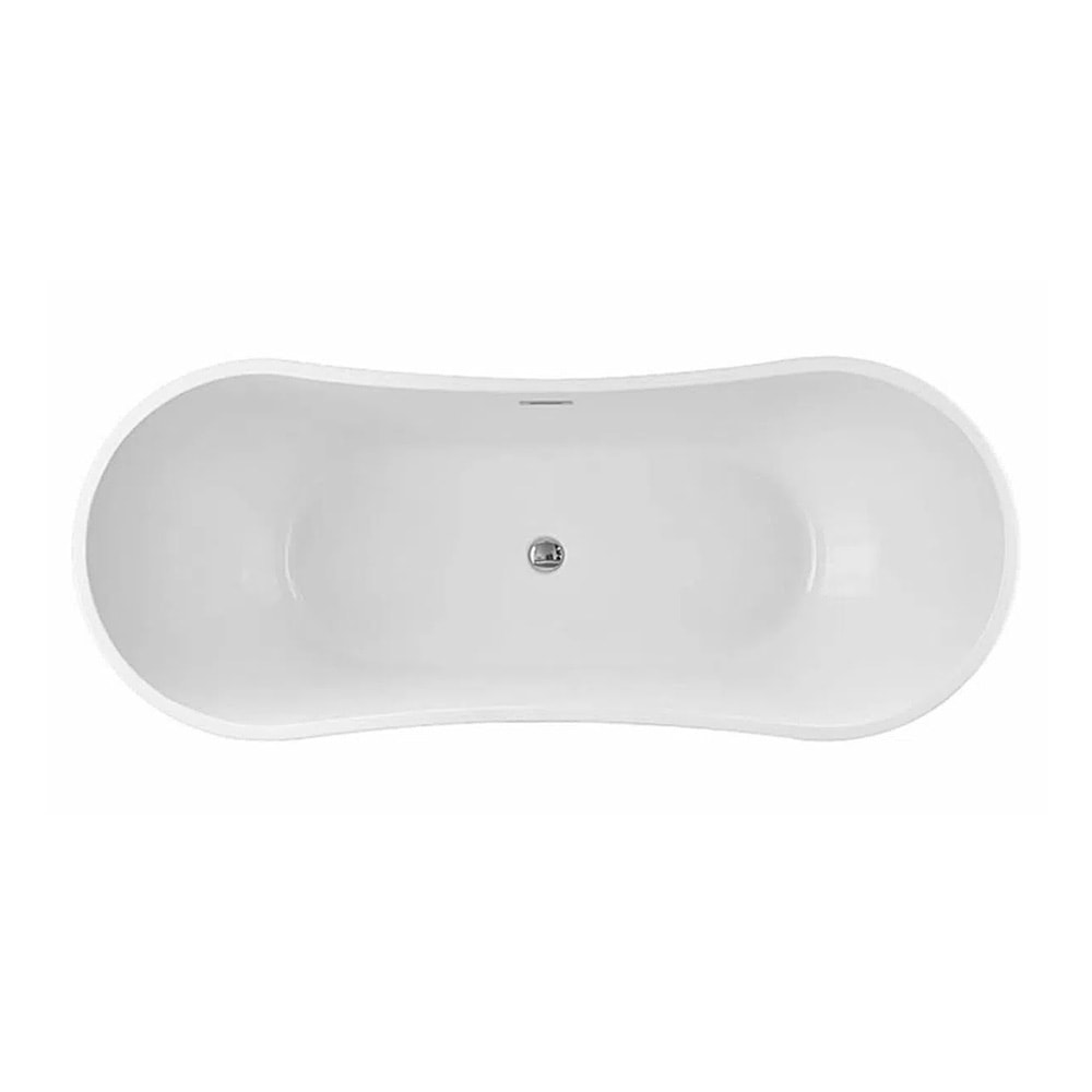 Banheira de Imersão Acrilica 150x72cm Aquaplás Milano sem Hidro Branca - 120.562.801
