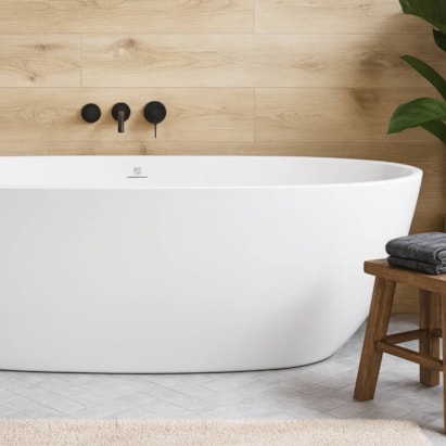 Banheira de Imersão Acrílica 170x80x59cm Dax Siene - DAX-3911-IM-WH