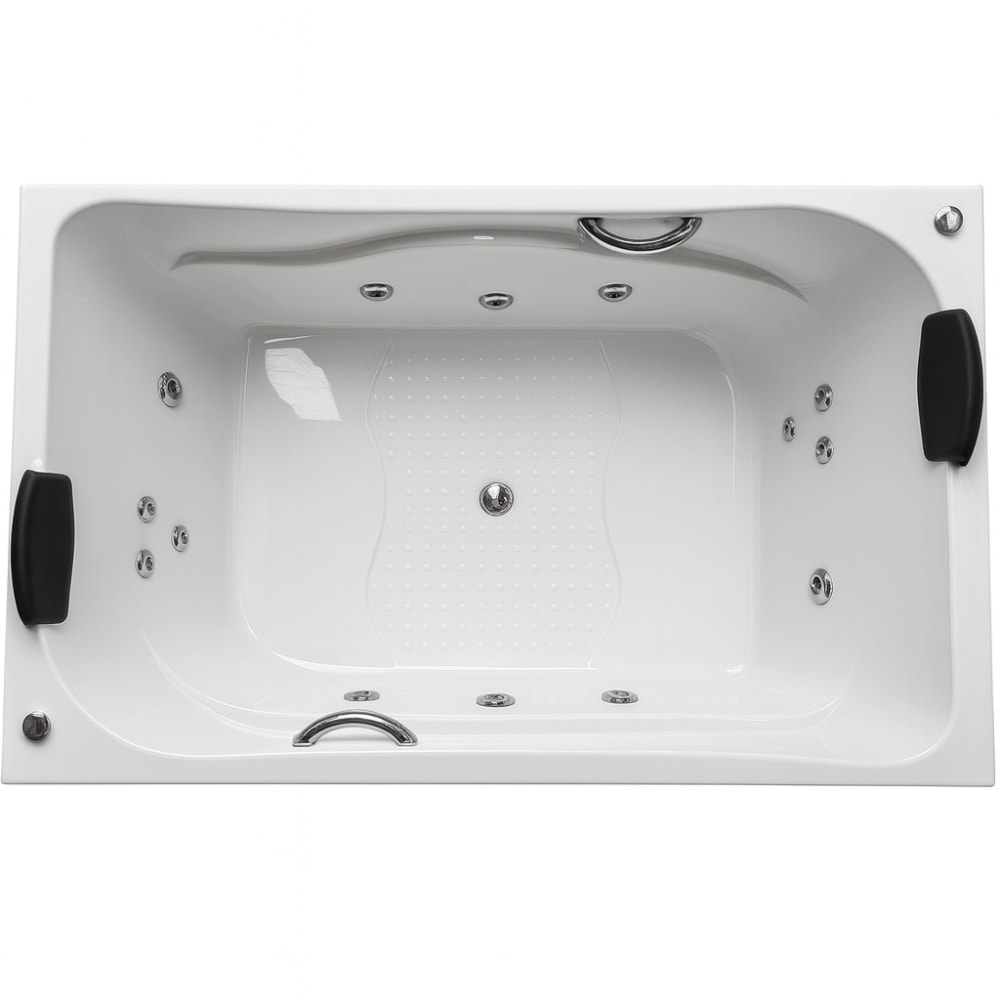 Banheira Dupla com Hidromassagem Vivace Geriba 170x110cm Branca - 10542301