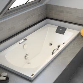 Banheira Jacuzzi Carina com Aquecedor 170x110cm G1 P1 Branca